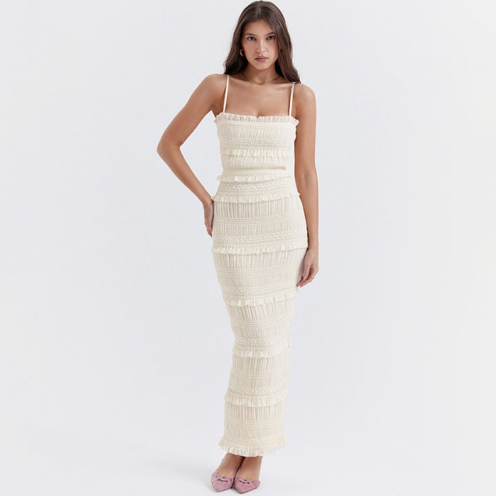 Sequin Maxi Dress – Stretch Strappy Women&