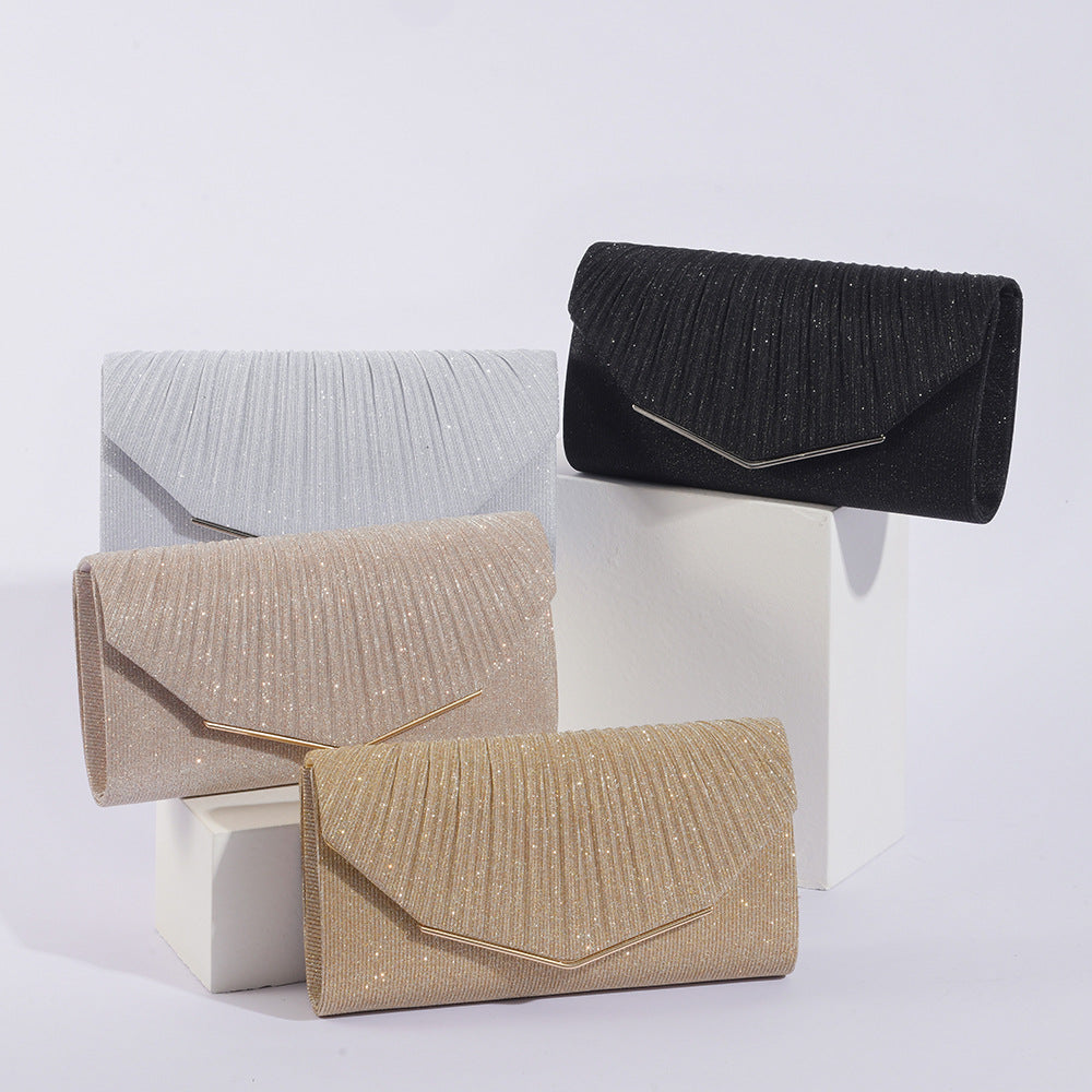 Evening Clutch Bag – Vintage Flap Formal Pillow Bag for Women
