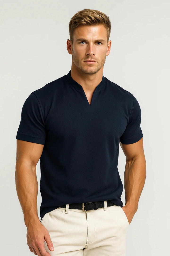 Men’s Cotton Athletic Fit Shirt – Plus Short Sleeve Pocket