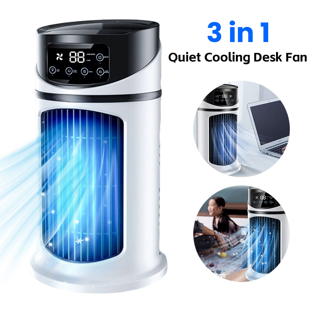 Portable Air Cooler USB Mini Air Conditioner Desktop Cooling Fan