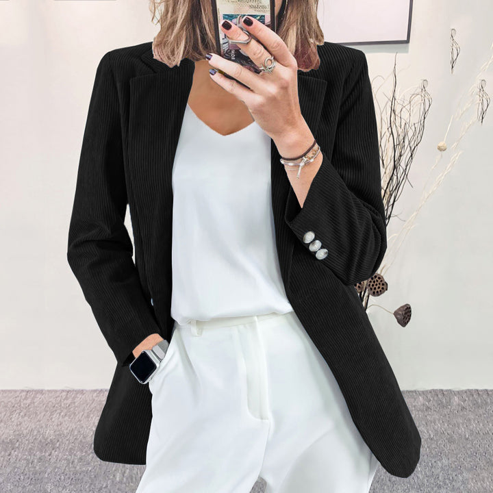Corduroy Blazer for Women – Slim Fit Structured Jacket