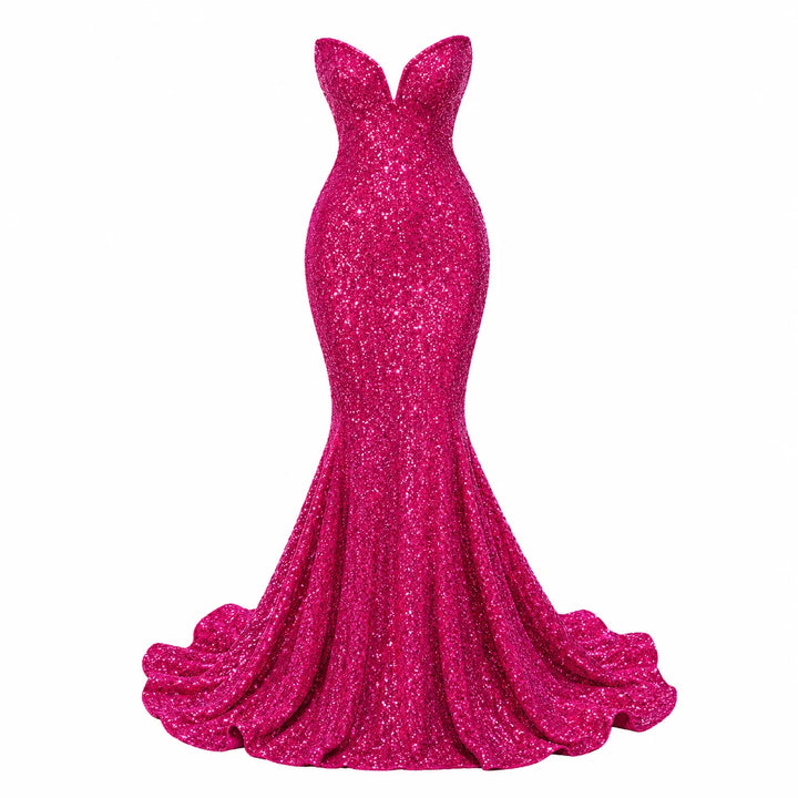 Sequin Maxi Dress for Women – Elegant Formal Evening Gown