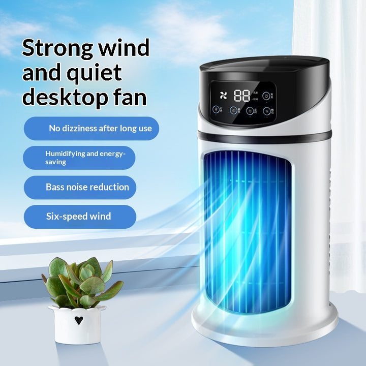 Portable Air Cooler USB Mini Air Conditioner Desktop Cooling Fan