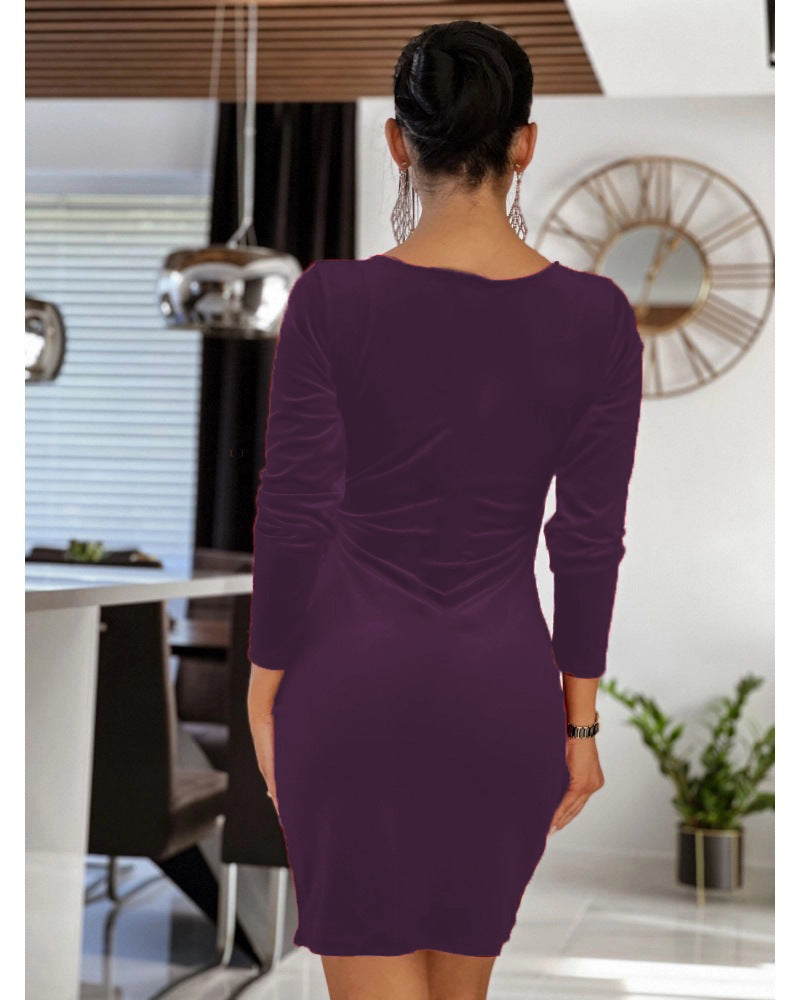 V-Neck Mini Dress for Women – Lightweight, Elegant Silhouette