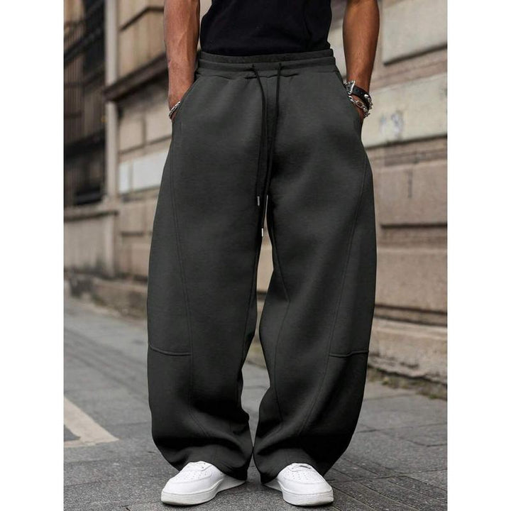 Men’s Cropped Pants – Bamboo Blend High Waist Straight-Leg Trouser
