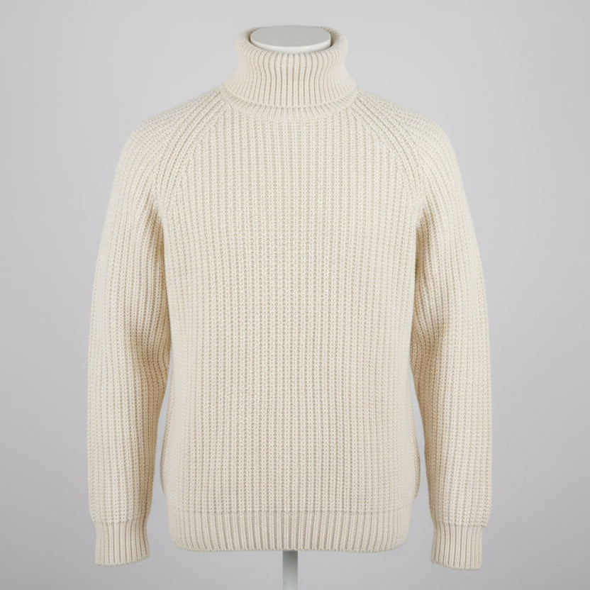 Men’s Turtleneck Sweater – Regular Fit Ribbed Knit Pullover