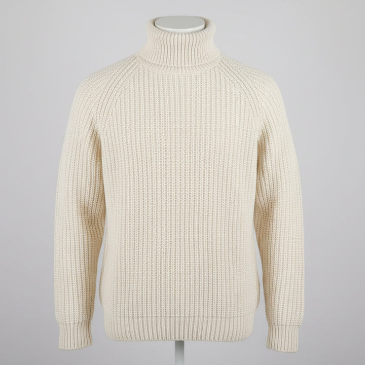 Men’s Turtleneck Sweater – Regular Fit Ribbed Knit Pullover