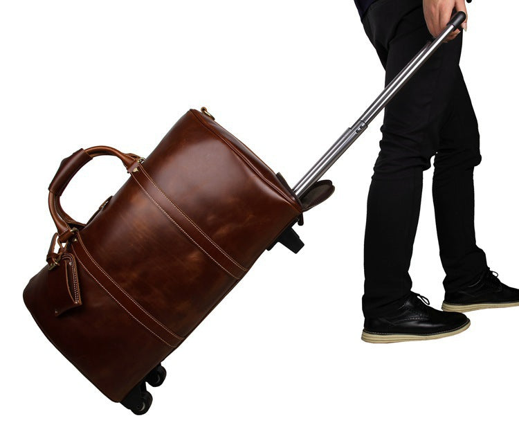 Rolling Cabin Bag – 21 Inch Structured Carry-On for Men