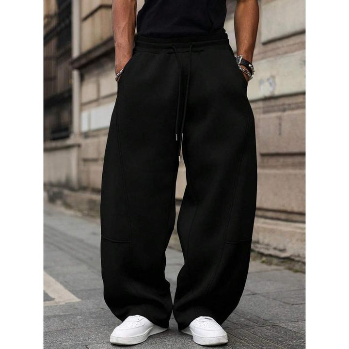 Men’s Cropped Pants – Bamboo Blend High Waist Straight-Leg Trouser