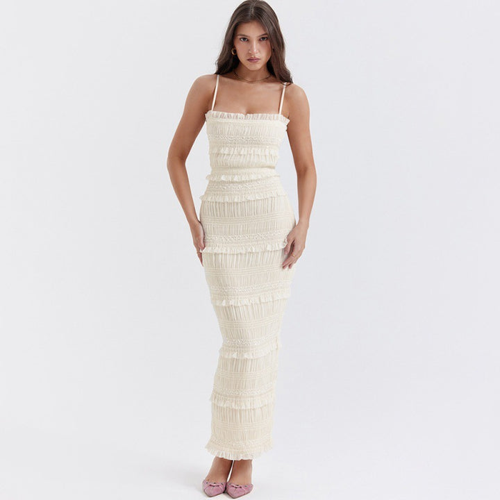 Sequin Maxi Dress – Stretch Strappy Women&