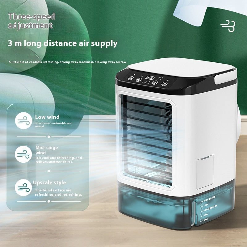 Desktop Air Cooler Fan USB Portable Dual Spray Cooling Fan