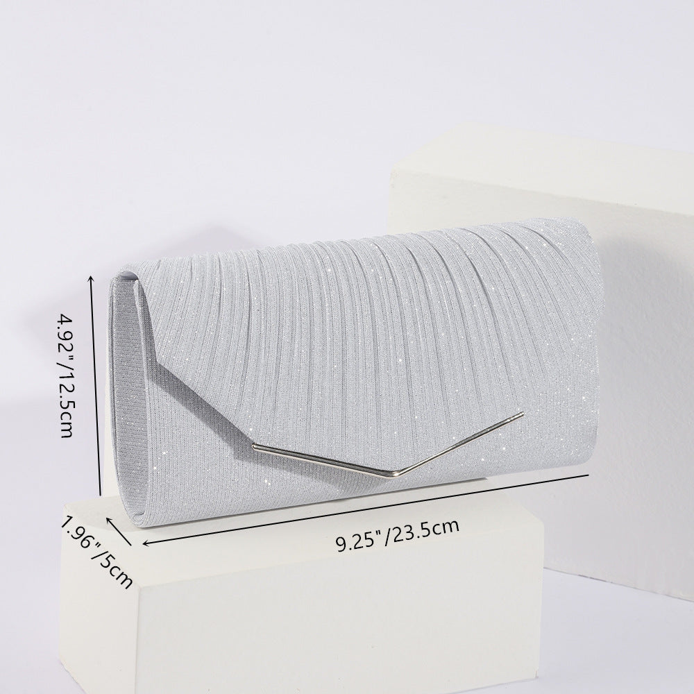 Evening Clutch Bag – Vintage Flap Formal Pillow Bag for Women