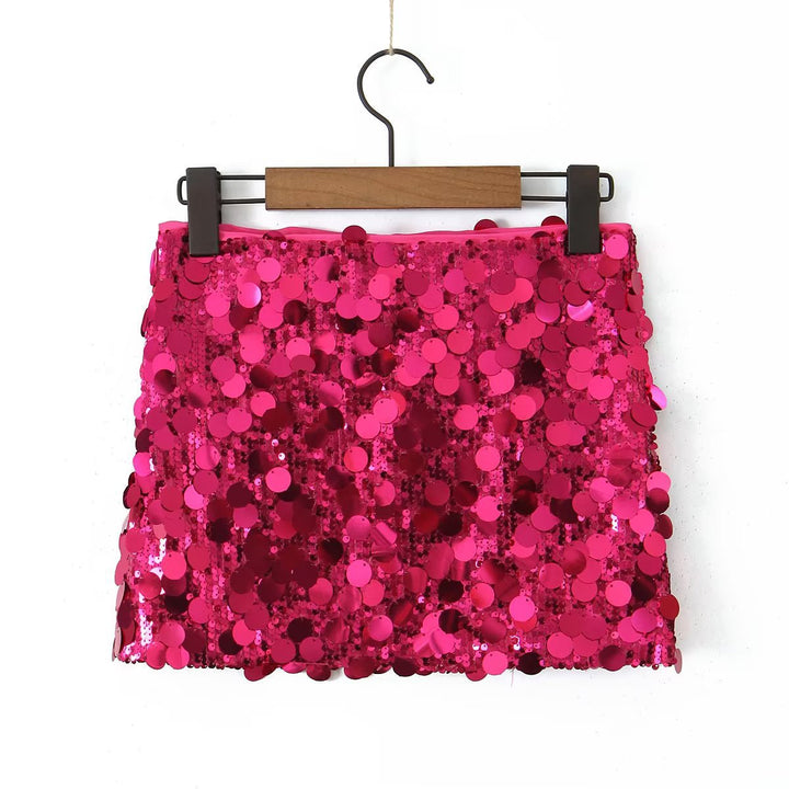 Sequin Mini Skirt for Women – Sparkly Sheath Party Skirt
