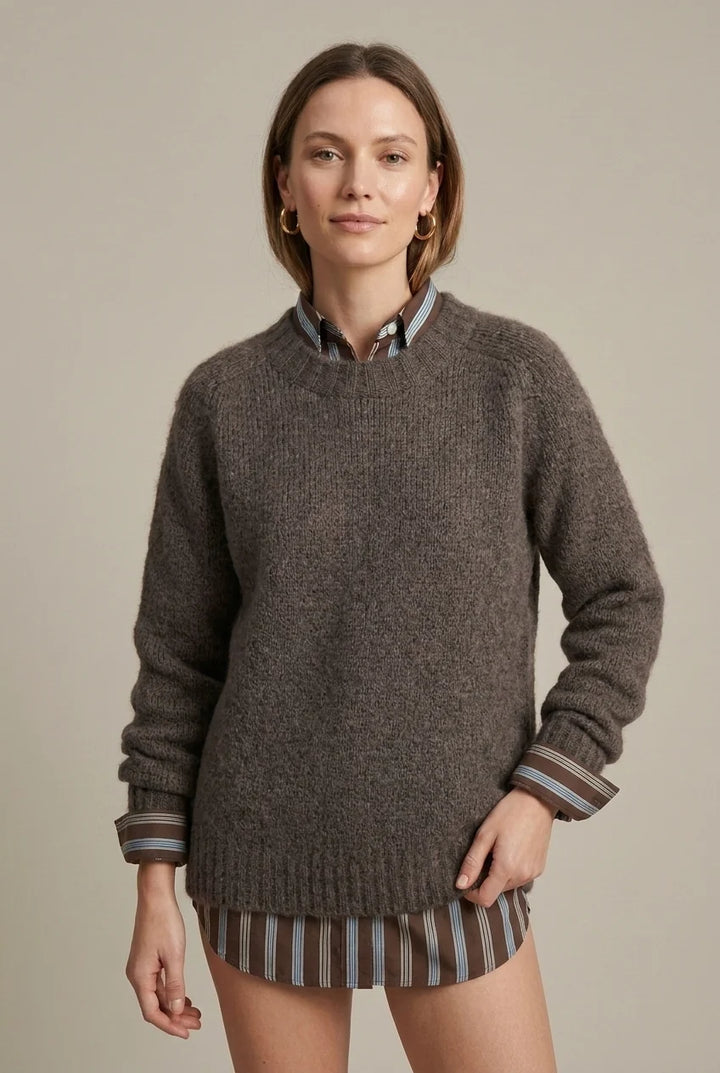 Cashmere Sweater Women – Thick Knit Pullover, Loose Fit