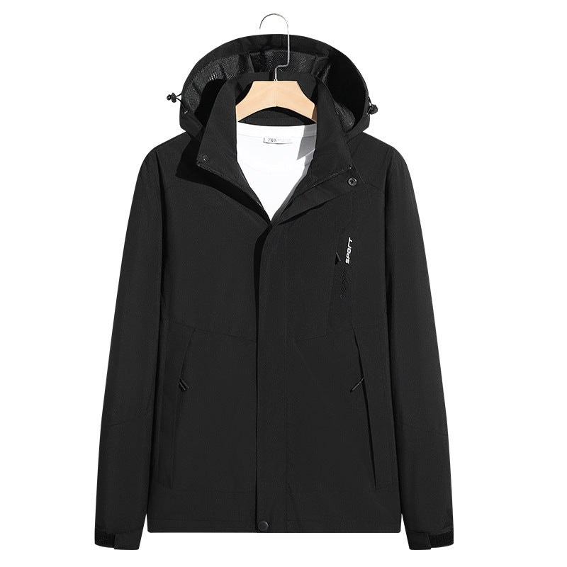 Unisex Shell Jacket – Lightweight Windproof Waterproof Outer Layer