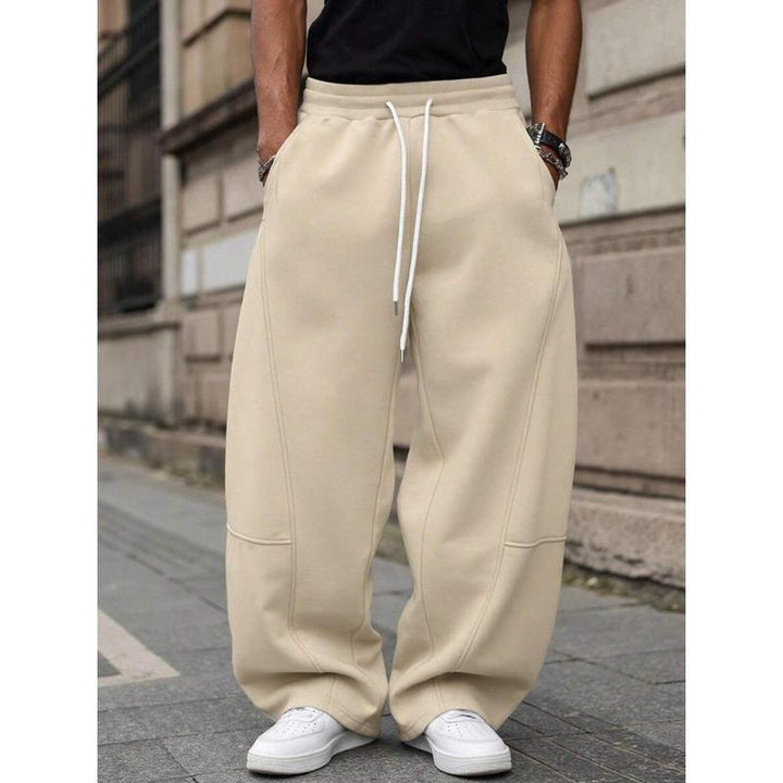 Men’s Cropped Pants – Bamboo Blend High Waist Straight-Leg Trouser