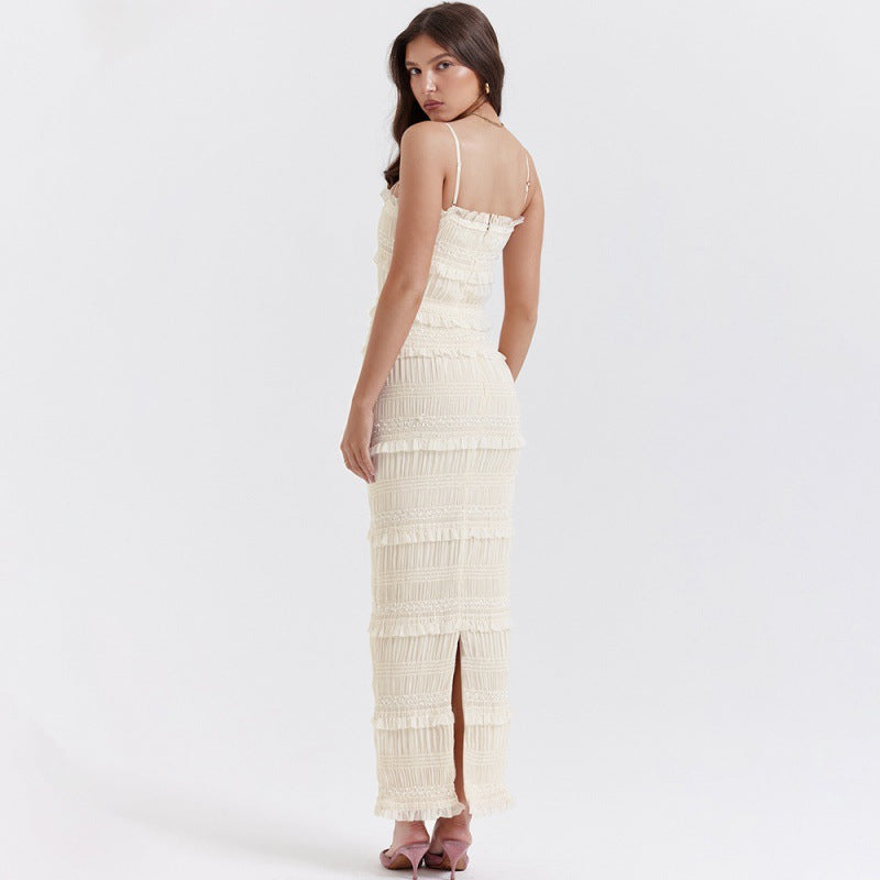 Sequin Maxi Dress – Stretch Strappy Women&