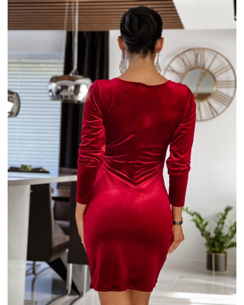 V-Neck Mini Dress for Women – Lightweight, Elegant Silhouette