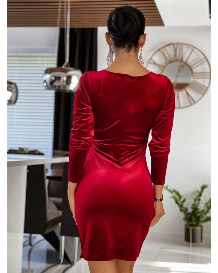 V-Neck Mini Dress for Women – Lightweight, Elegant Silhouette