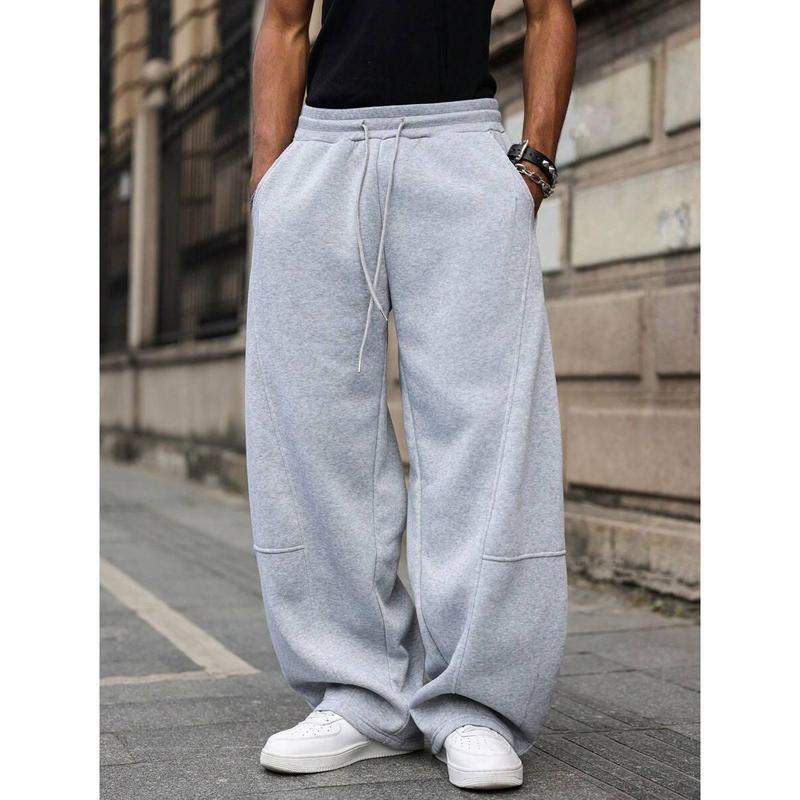 Men’s Cropped Pants – Bamboo Blend High Waist Straight-Leg Trouser