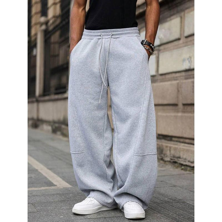Men’s Cropped Pants – Bamboo Blend High Waist Straight-Leg Trouser