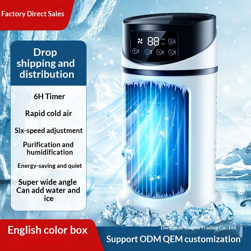 Portable Air Cooler USB Mini Air Conditioner Desktop Cooling Fan