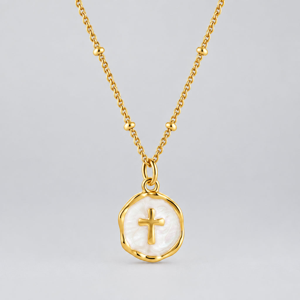 Simple Hanging Tag Necklace – Minimalist Everyday Charm
