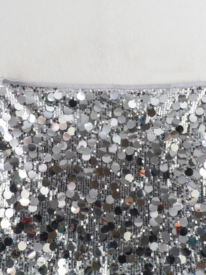 Sequin Mini Skirt for Women – Sparkly Sheath Party Skirt