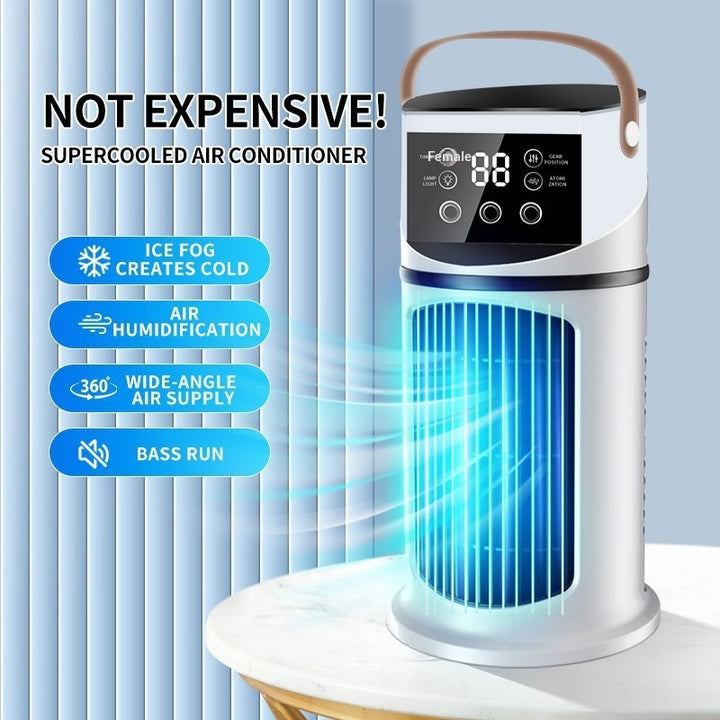 Portable Air Cooler USB Mini Air Conditioner Desktop Cooling Fan