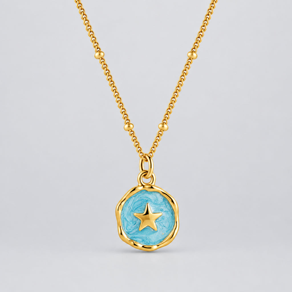 Simple Hanging Tag Necklace – Minimalist Everyday Charm