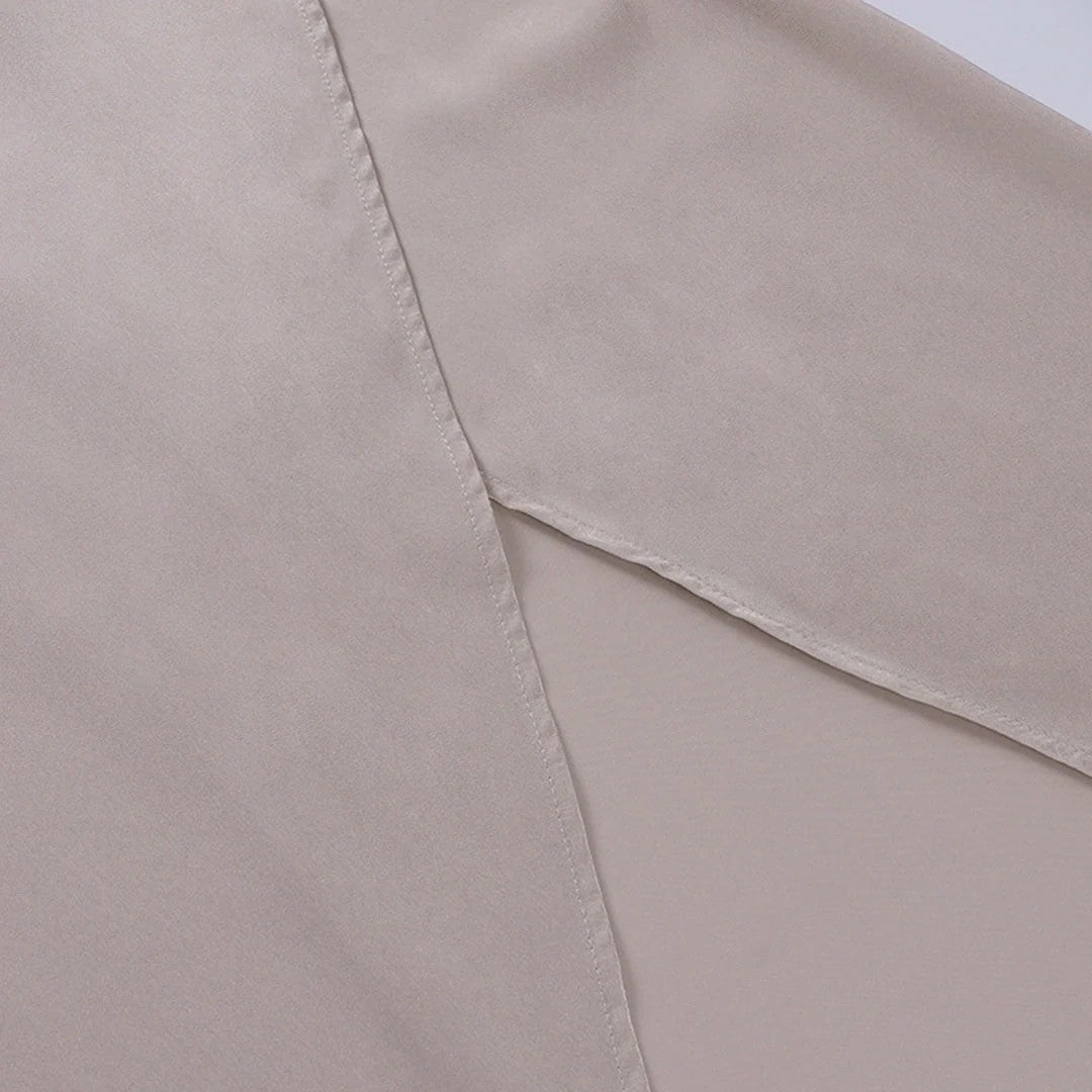 Women's V-Neck Slip Dress Silky Fabric Slim Fit – Side Slit Spaghetti Strap