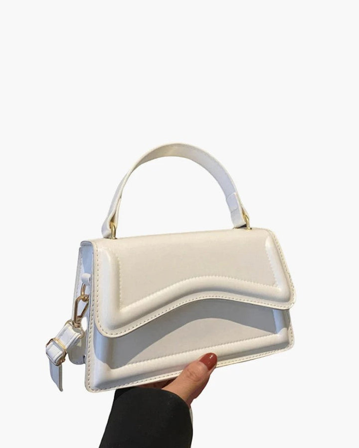 Women's Smooth Leather Mini Crossbody Bag – Compact Adjustable Strap