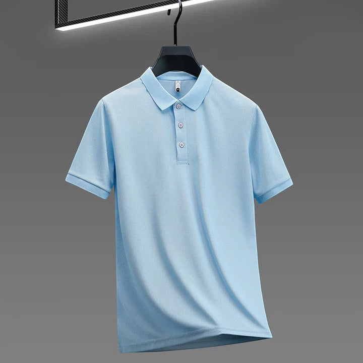 Men's Mercerized Cotton Polo Shirt Short Sleeve – Slim Fit Classic