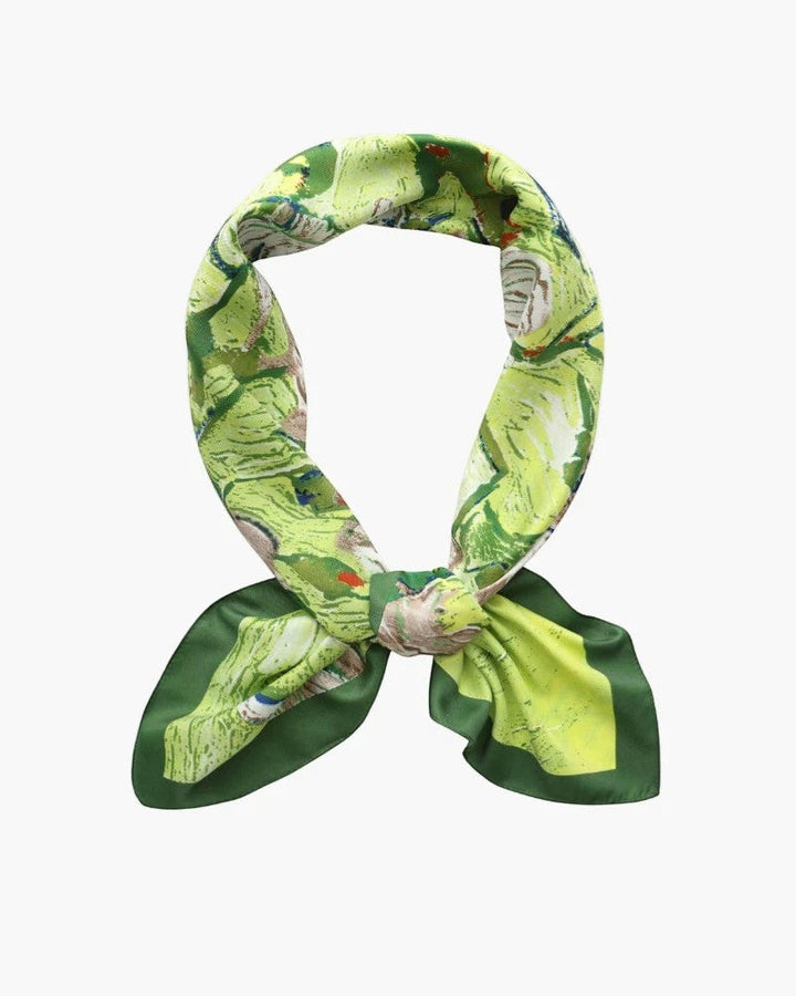 Women's Silky Satin Square Scarf – Elegant Hair Neck Bag Accessory