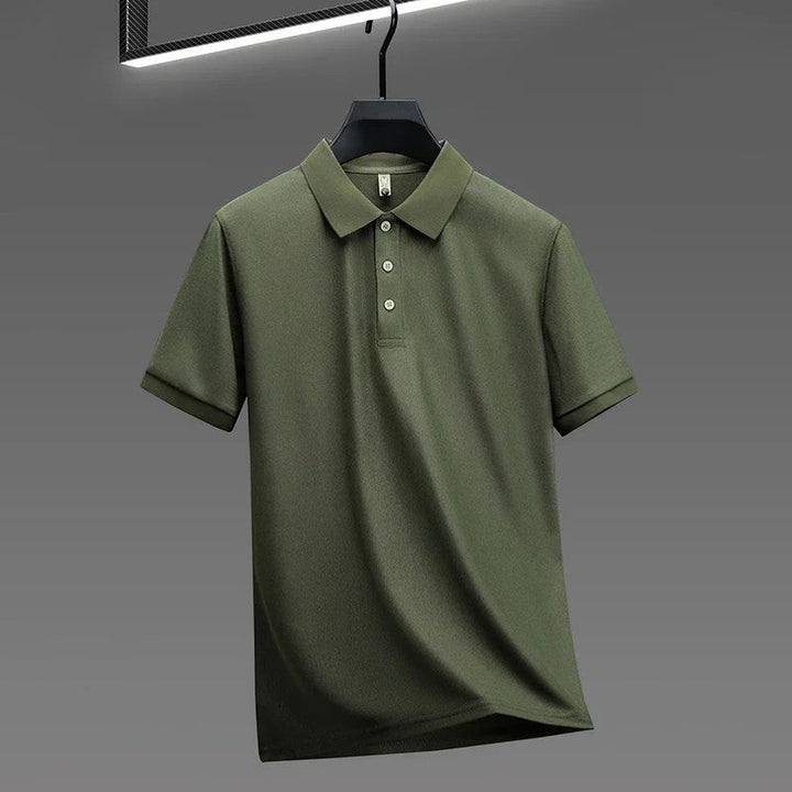 Men's Mercerized Cotton Polo Shirt Short Sleeve – Slim Fit Classic
