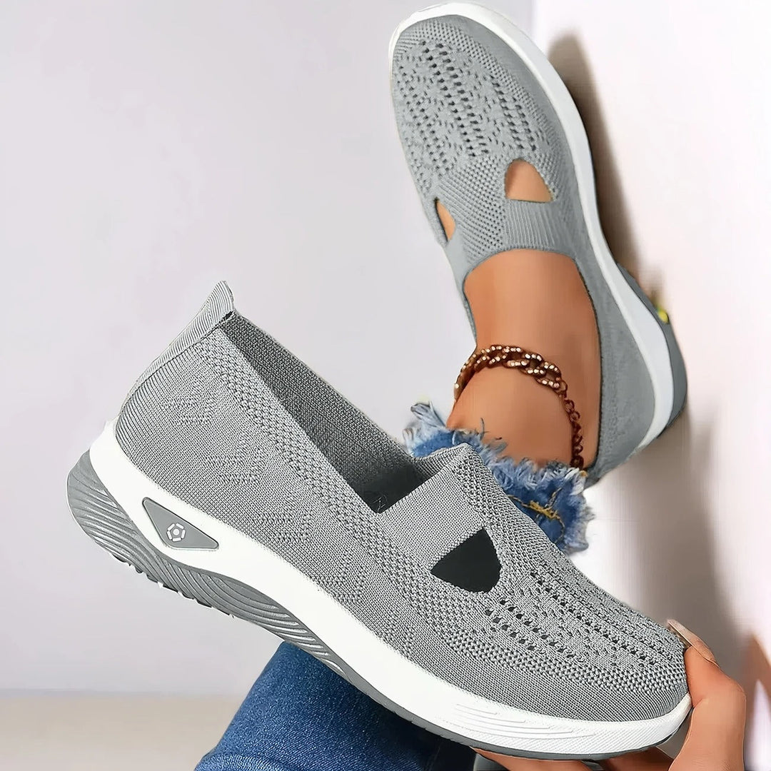 Women's Orthopedic Slip-On Sneakers Mesh – Memory Foam Comfort