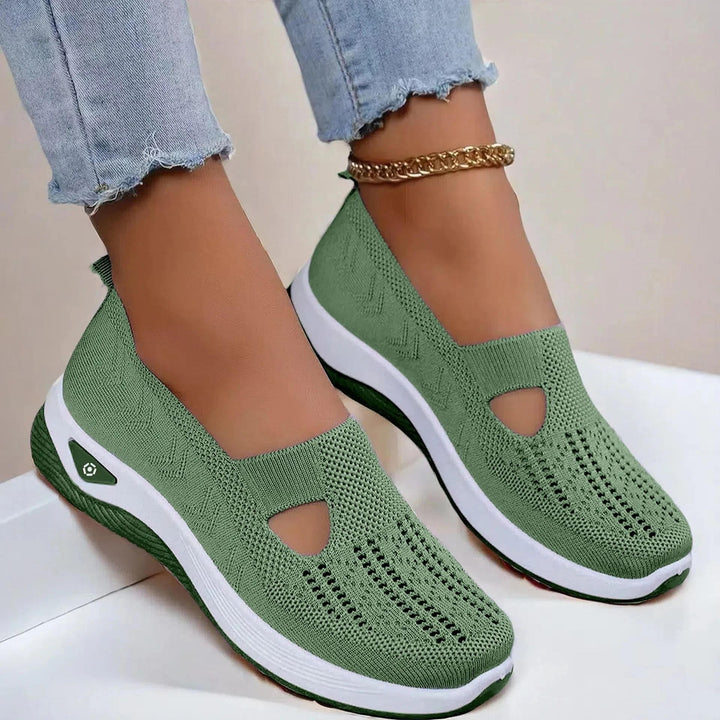 Women's Orthopedic Slip-On Sneakers Mesh – Memory Foam Comfort