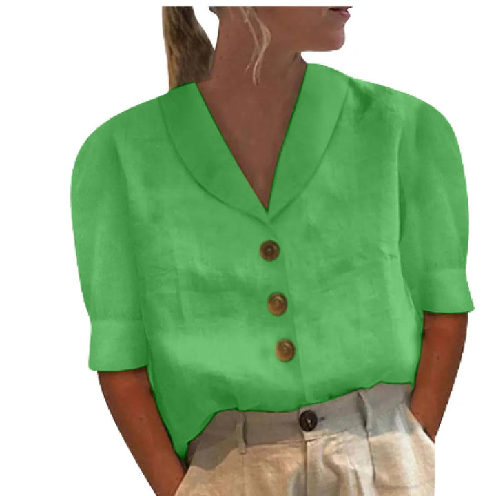 Linen Shirt for Women – Relaxed Fit Lightweight Button-Up