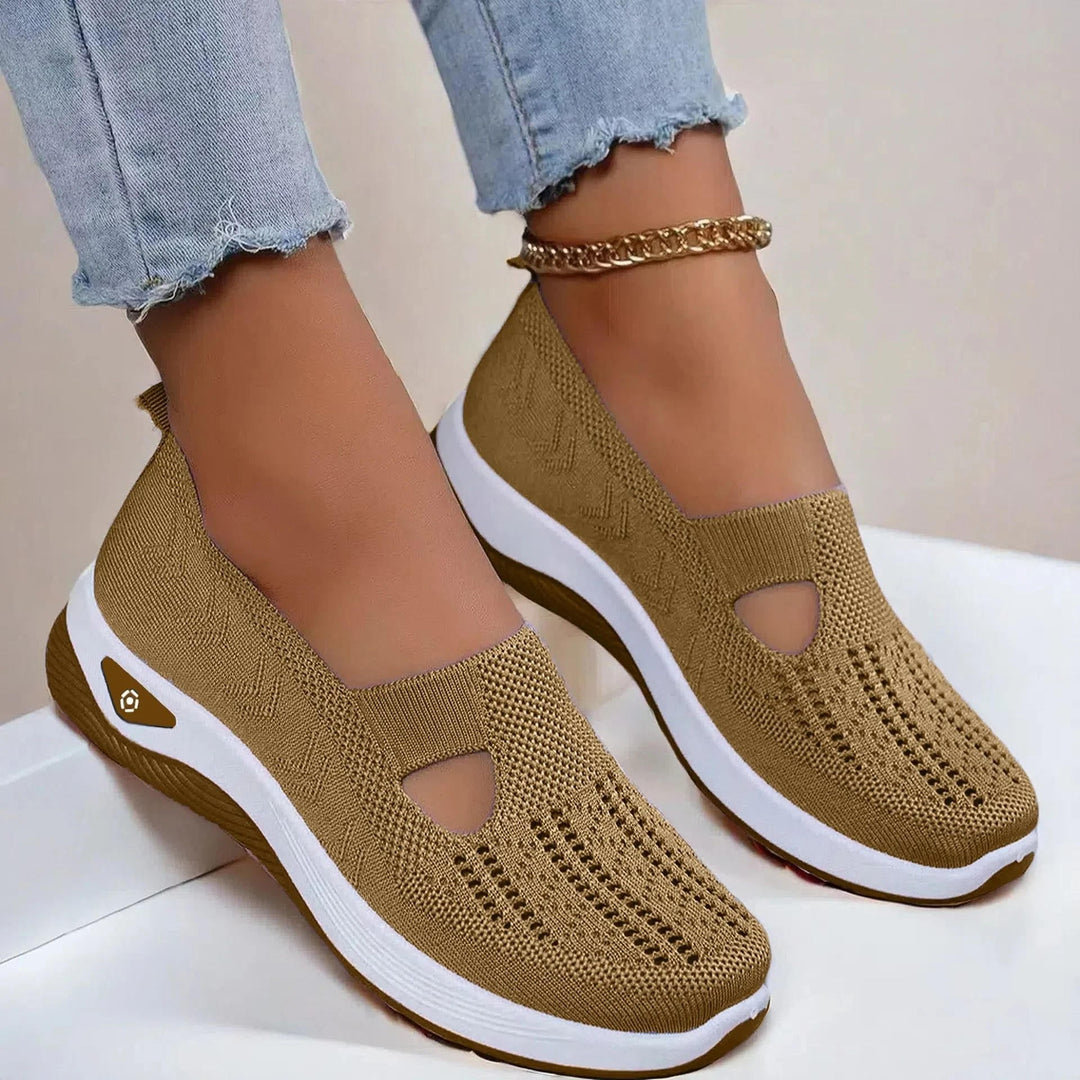 Women's Orthopedic Slip-On Sneakers Mesh – Memory Foam Comfort
