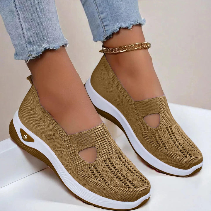 Women's Orthopedic Slip-On Sneakers Mesh – Memory Foam Comfort