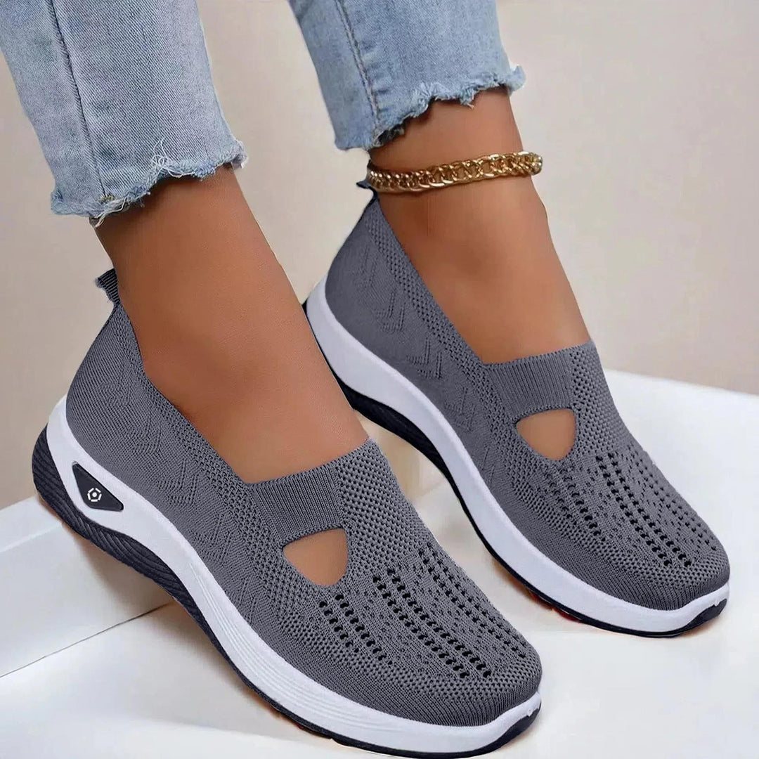 Women's Orthopedic Slip-On Sneakers Mesh – Memory Foam Comfort