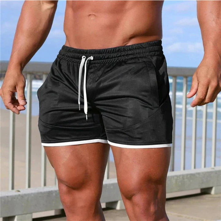 Quick-Dry Men's Swim Shorts – Athletic Fit & Mesh Lining