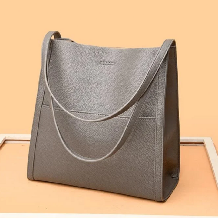 Women's Pebbled Tote Bag – Structured Shoulder Bag