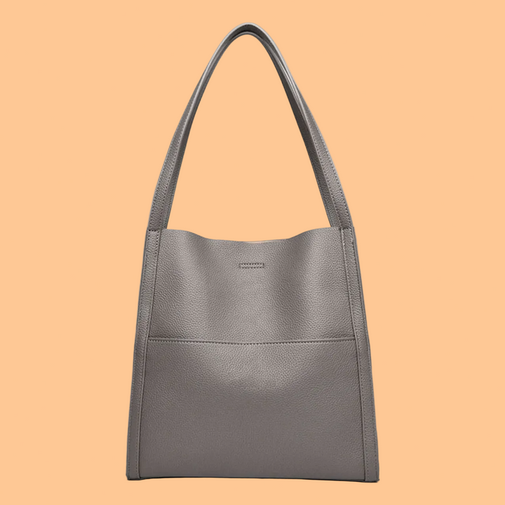 Women's Pebbled Tote Bag – Structured Shoulder Bag