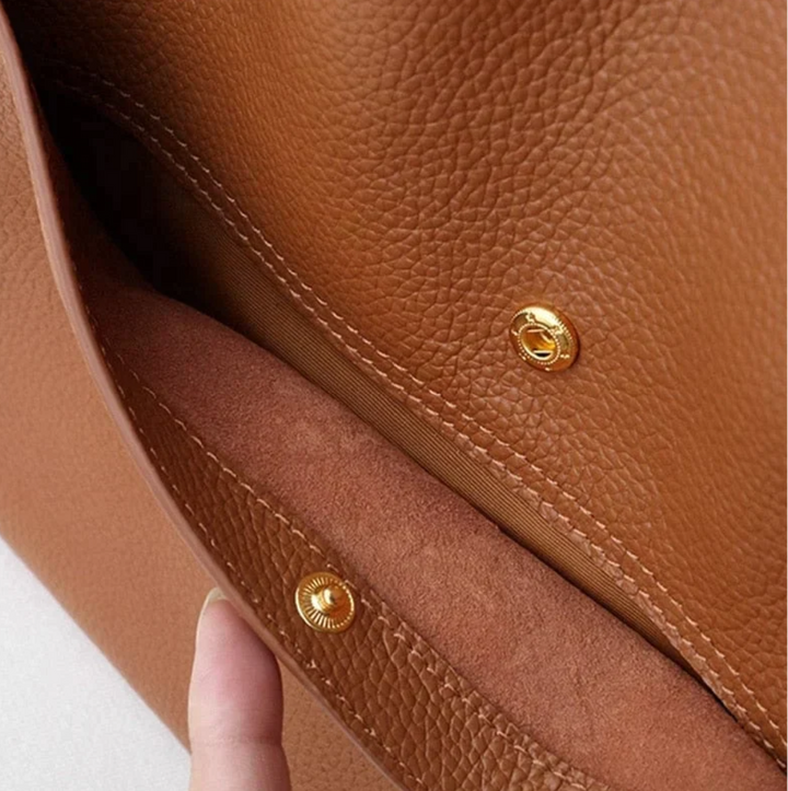 Women's Pebbled Tote Bag – Structured Shoulder Bag