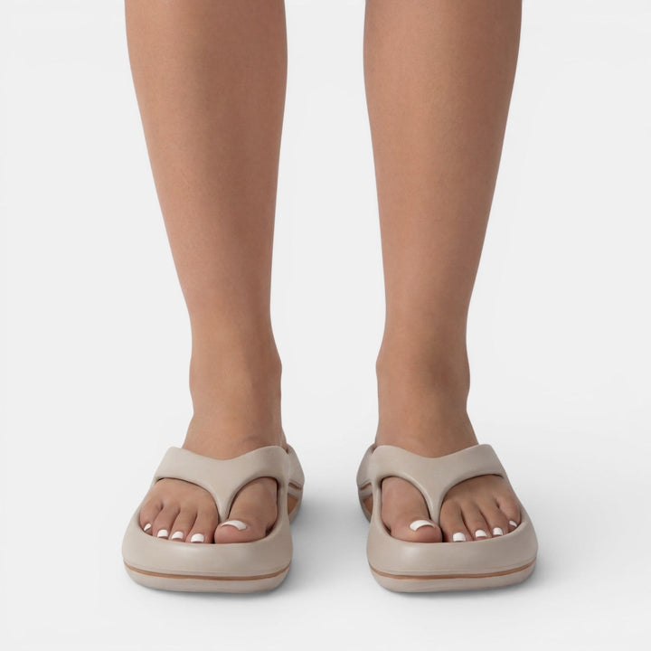 Platform Flip Flops for Women – Chunky Cushioned Wave Sole