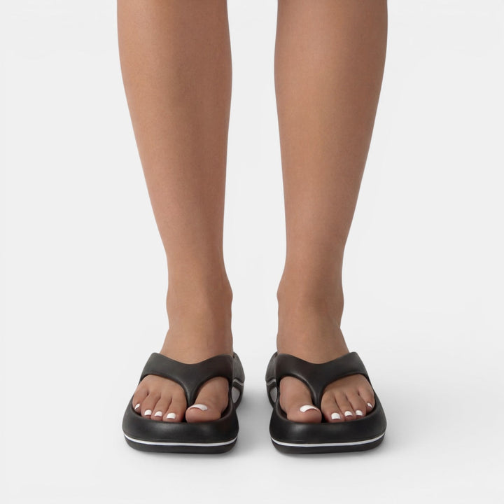 Platform Flip Flops for Women – Chunky Cushioned Wave Sole