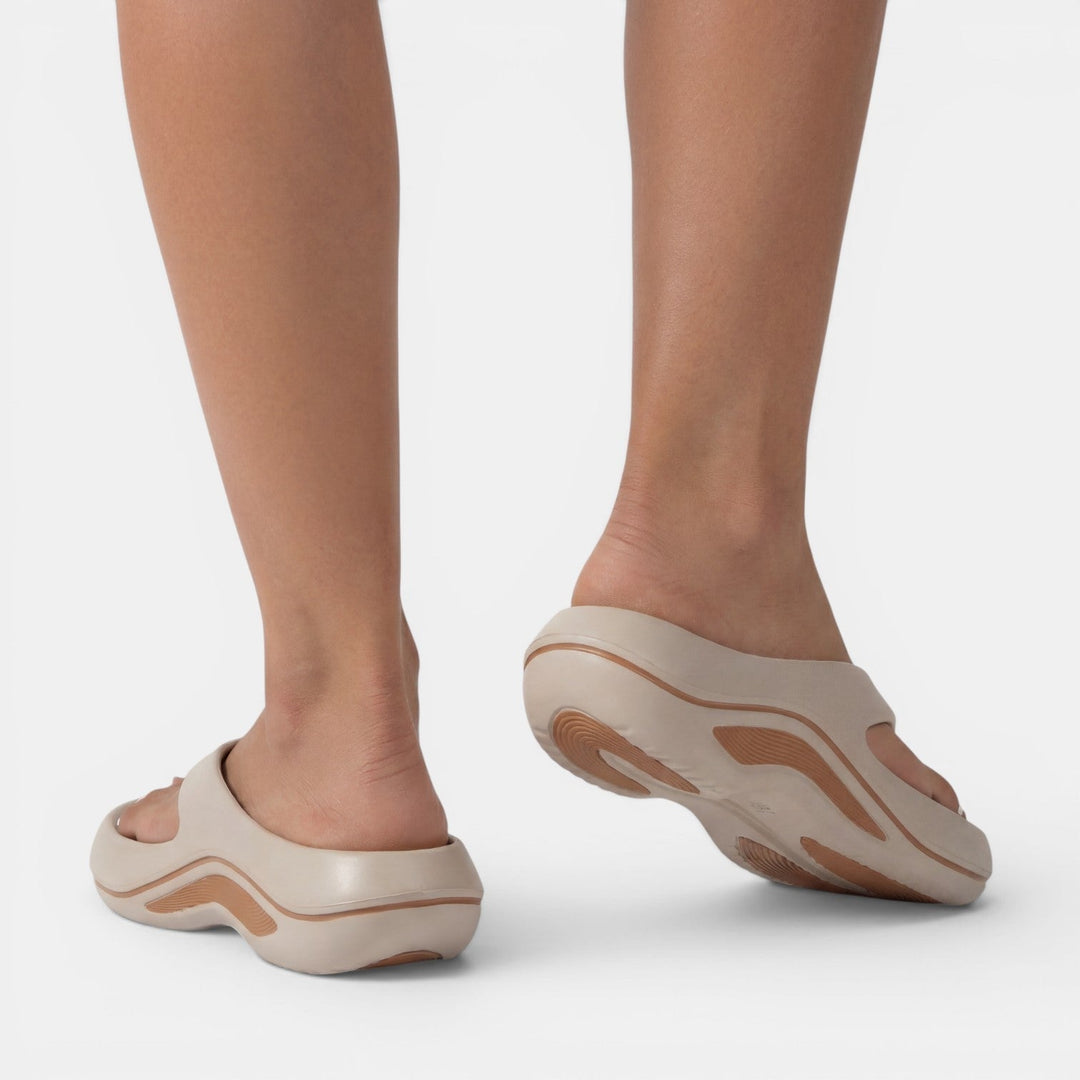 Platform Flip Flops for Women – Chunky Cushioned Wave Sole