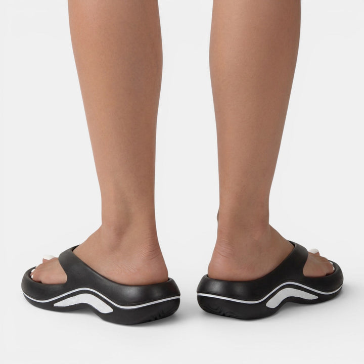 Platform Flip Flops for Women – Chunky Cushioned Wave Sole