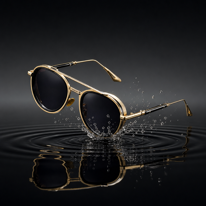 Retro Oval Sunglasses Metal Double Bridge UV400 – Fashion Shades